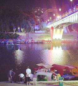 美麗的湛河夜景-楊福建