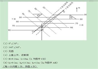 中國礦業(yè)大學(xué)《煤礦地質(zhì)學(xué)》試卷及參考答案五